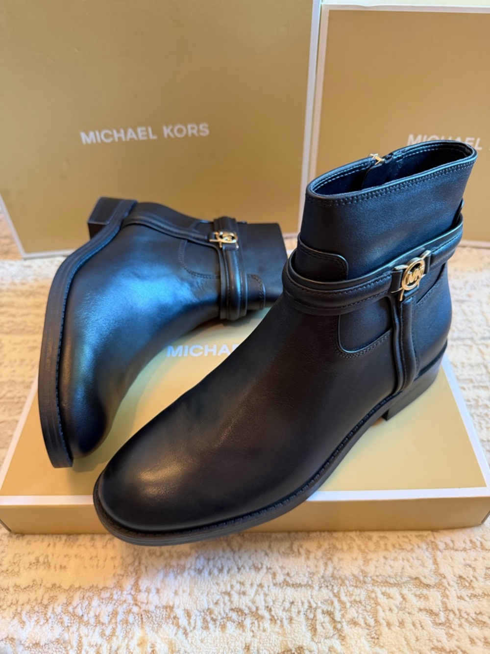 Michael Kors Mindy Flat Ankle Booties